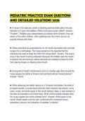 PEDIATRIC PRACTICE EXAM QUESTIONS AND DETAILED SOLUTIONS 2026&period;&NewLine;&NewLine;