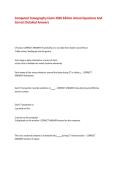 Computed Tomography Exam 2026 Edition Actual Questions And Correct Detailed Answers