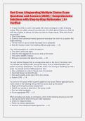 Red Cross Lifeguarding Multiple Choice Exam&NewLine;Questions and Answers &lpar;2026&rpar; &vert; Comprehensive&NewLine;Solutions with Step-by-Step Rationales &vert; A&plus;&NewLine;Verified