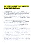PPT COMPREHENSIVE EXAM QUESTIONS AND ANSWERS PACK 2026&period;&NewLine;&NewLine;