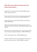 DMEC-CLMS Final Exam 2026 Actual Questions And Correct Answers &vert;Already Graded A&plus;