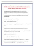 OLERE  Exam Questions with 100&percnt; Correct Answers &NewLine;&vert; Latest Version 2026 &vert; Expert Verified 