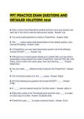 PPT PRACTICE EXAM QUESTIONS AND DETAILED SOLUTIONS 2026&period;&NewLine;&NewLine;