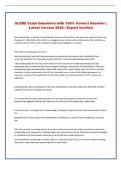 OLERE  Exam Questions with 100&percnt; Correct Answers &NewLine;&vert; Latest Version 2026 &vert; Expert Verified 