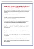 OLERE  Exam Questions with 100&percnt; Correct Answers &NewLine;&vert; Latest Version 2026 &vert; Expert Verified 