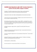 OLERE  Exam Questions with 100&percnt; Correct Answers &NewLine;&vert; Latest Version 2026 &vert; Expert Verified 