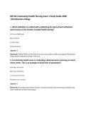 NR 442 Community Health Nursing Exam 1 Study Guide 2026&NewLine;&vert;Chamberlain College
