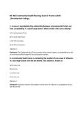 NR 442 Community Health Nursing Exam 2 Practice 2026&NewLine;&vert;Chamberlain College