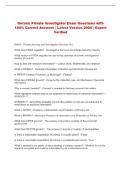 Ontario Private Investigator   Exam Questions with 100&percnt; Correct Answers &NewLine;&vert; Latest Version 2026 &vert; Expert Verified 