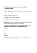 NR 442 Community Health Nursing Exam 4 Practice 2026&NewLine;&vert;Chamberlain College