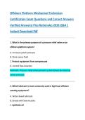 Downhole Tools Maintenance Technician &NewLine;Exam Questions and Correct Answers Verified &NewLine;Answers&rpar; Plus Rationales 2026 Q&A &vert; Instant &NewLine;Download Pdf