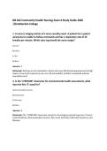 NR 442 Community Health Nursing Exam 4 Study Guide 2026&NewLine;&vert;Chamberlain College
