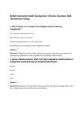 NR 442 Community Health Nursing Exam 5 Practice Questions 2026&NewLine;&vert;Chamberlain College
