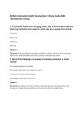 NR 442 Community Health Nursing Exam 5 Study Guide 2026&NewLine;&vert;Chamberlain College