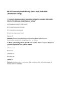 NR 442 Community Health Nursing Exam 6 Study Guide 2026&NewLine;&vert;Chamberlain College