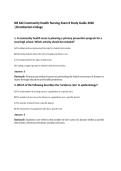NR 442 Community Health Nursing Exam 6 Study Guide 2026&NewLine;&vert;Chamberlain College