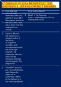 FITZGERALD NP EXAM REVIEW POST TEST QUESTIONS &  VERIFIED CORRECT ANSWERS