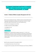ATI COMPLEX ENDOCRINE QUESTIONS & ANSWERS 2026&sol;2027 &vert; Detailed Answer Key &vert; Latest Complete Solutions &vert; Pass Guaranteed - A&plus; Graded&NewLine;&NewLine;