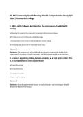 NR 442 Community Health Nursing Week 2 Study Guide 2026&sol;2027&NewLine;Chamberlain College