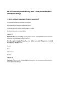 NR 442 Community Health Nursing Week 2 Study Guide 2026&sol;2027&NewLine;Chamberlain College