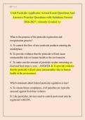 Utah Pesticide Applicator Actual Exam Questions And &NewLine;Answers Practice Questions with Solutions Newest &NewLine;2026-2027 &vert; Already Graded A&plus;
