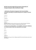 NR 442 Community Health Nursing&colon; Disaster Preparedness &&NewLine;Emergency Response 2026 &vert;Chamberlain College