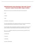 PADI Divemaster Exam Questions with 100&percnt; Correct &NewLine;Answers &vert; Latest Version 2026 &vert; Expert Verified 