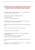 PADI Divemaster Exam Questions with 100&percnt; Correct &NewLine;Answers &vert; Latest Version 2026 &vert; Expert Verified 