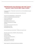 PADI Divemaster Exam Questions with 100&percnt; Correct &NewLine;Answers &vert; Latest Version 2026 &vert; Expert Verified 
