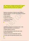ENP- EMERGENCY NUMBER PROFESSIONAL NEWEST &NewLine;ACTUAL EXAM WITH COMPLETE QUESTIONS AND &NewLine;ANSWERS&sol;VERIFIED&sol;&sol; RATED 100&percnt; CORRECT