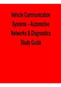 Vehicle Communication Systems Automotive Networks Diagnostics Study Guide Key Concepts Exam Preparation 2025&sol; 2026