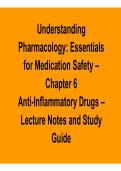 Understanding Pharmacology Essentials for Medication Safety Chapter 6 Anti-Inflammatory Drugs Study Guide Key Concepts Exam Preparation 2025&sol; 2026