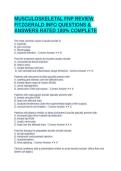 MUSCULOSKELETAL FNP REVIEW FITZGERALD INFO QUESTIONS & ANSWERS RATED 100&percnt; COMPLETE