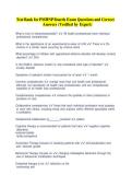 Test Bank for PMHNP Boards Exam Questions and Correct Answers &vert;Updated