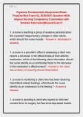 Capstone Fundamentals Assessment Exam &NewLine;Prep&vert;&vert;Verified Exam&excl;&excl;&excl;&vert;&vert;&comma; 2026&sol;2027-Question NGN&NewLine;Aligned Nursing Competency Examination with &NewLine;Detailed Rationales&vert;&vert;Newest Exam&excl;&excl;&excl;