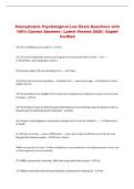 Pennsylvania Psychological Law Exam Questions with &NewLine;100&percnt; Correct Answers &vert; Latest Version 2026 &vert; Expert &NewLine;Verified 