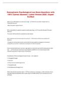 Pennsylvania Psychological Law Exam Questions with &NewLine;100&percnt; Correct Answers &vert; Latest Version 2026 &vert; Expert &NewLine;Verified 