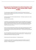 Pennsylvania Psychological Law Exam Questions with &NewLine;100&percnt; Correct Answers &vert; Latest Version 2026 &vert; Expert &NewLine;Verified 