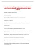 Pennsylvania Psychological Law Exam Questions with &NewLine;100&percnt; Correct Answers &vert; Latest Version 2026 &vert; Expert &NewLine;Verified 