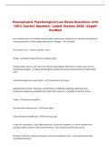 Pennsylvania Psychological Law Exam Questions with &NewLine;100&percnt; Correct Answers &vert; Latest Version 2026 &vert; Expert &NewLine;Verified 