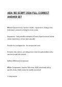 AIDA 182 SCRIPT 2026 FULL CORRECT&NewLine;ANSWER SET&NewLine;