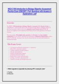 WGU C190 Introduction to Biology Objective Assessment &NewLine;Practice Exam 2026&sol;2027 &vert; Full- Questions with Answers & &NewLine;Explanations &vert; pdf