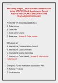 New Jersey Burglar &lowbar; Security Alarm Contractor Exam &NewLine;Actual VERIFIED EXAM Questions and Correct &NewLine;Answers with EXPLANATIONS LATEST THIS &NewLine;YEAR&period;pdf&vert;&vert;&vert;NEWEST EXAM&excl;&excl;&excl; 