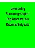 Understanding Pharmacology Chapter 1 Drug Actions and Body Responses Study Guide Key Concepts Exam Preparation 2025&sol; 2026