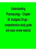 Understanding Pharmacology Chapter 20 Analgesic Drugs Comprehensive Study Guide Exam Review Key Concepts 2025&sol; 2026