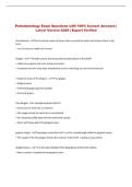 Periodontology Exam Questions with 100&percnt; Correct Answers &vert; &NewLine;Latest Version 2026 &vert; Expert Verified 