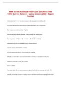 QMA Insulin Administration Exam Questions with &NewLine;100&percnt; Correct Answers &vert; Latest Version 2026 &vert; Expert &NewLine;Verified