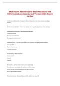 QMA Insulin Administration Exam Questions with &NewLine;100&percnt; Correct Answers &vert; Latest Version 2026 &vert; Expert &NewLine;Verified