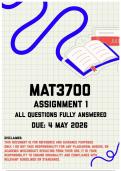 MAT3700 Assignment 1 Memo &vert; Due 4 May 2026