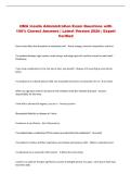 QMA Insulin Administration Exam Questions with &NewLine;100&percnt; Correct Answers &vert; Latest Version 2026 &vert; Expert &NewLine;Verified